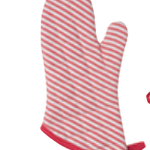 Danica Brands Mitt - Super Narrow Stripe Red | Danica Brands