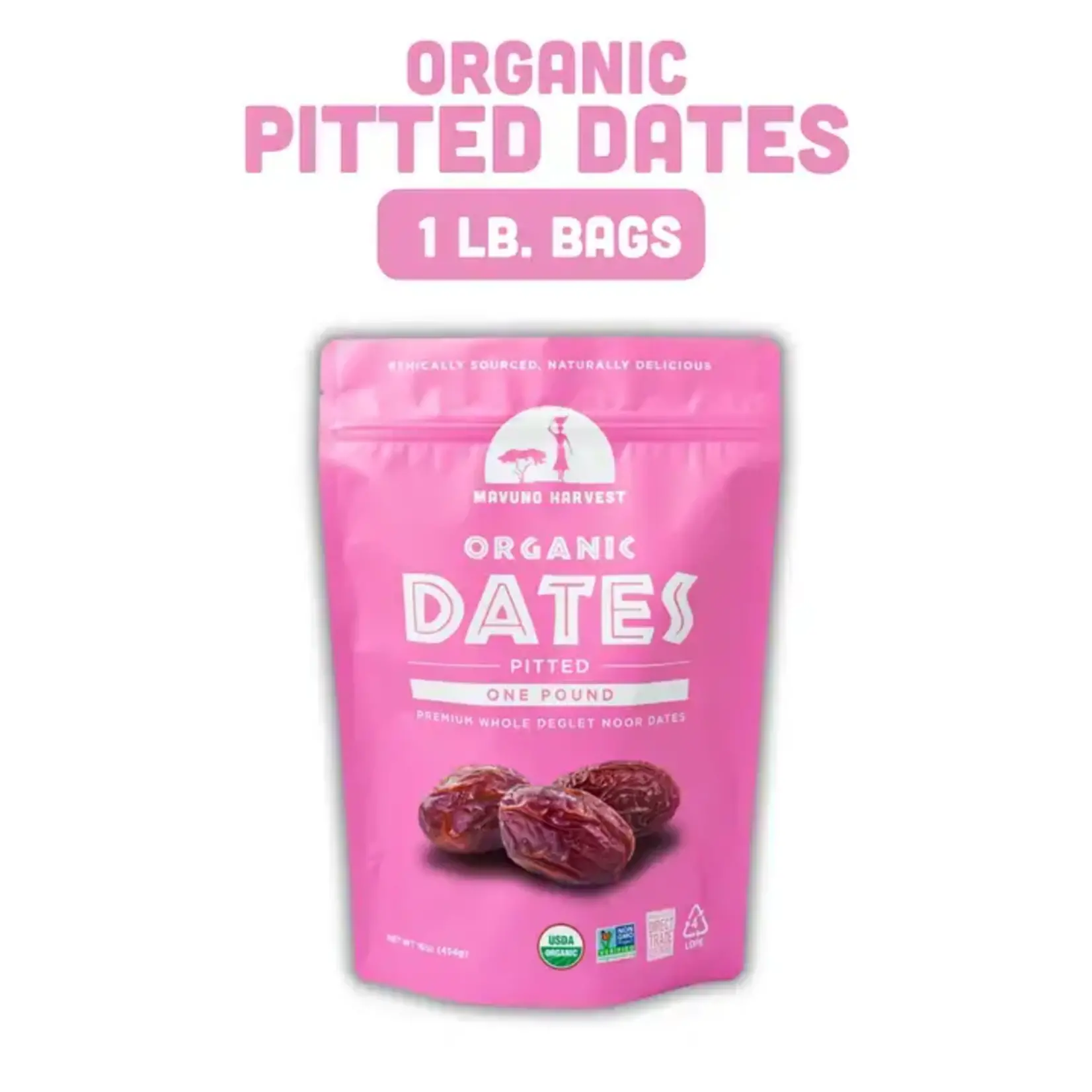 MAVUNO ORG HARVEST Organic Pitted Dates 4 OZ | MAVUNO ORG HARVEST