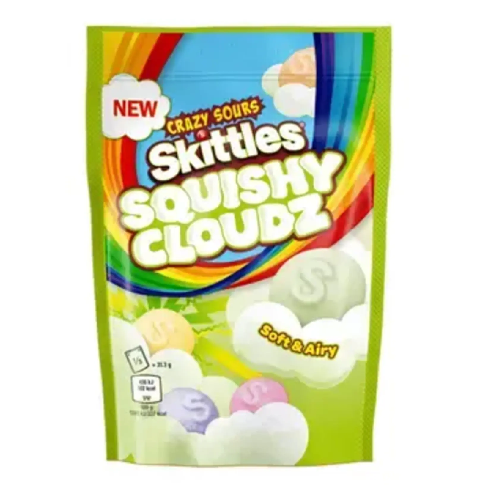 Exotic Soda Co Skittles Squishy Cloudz Crazy Sours 94g United Kingdom