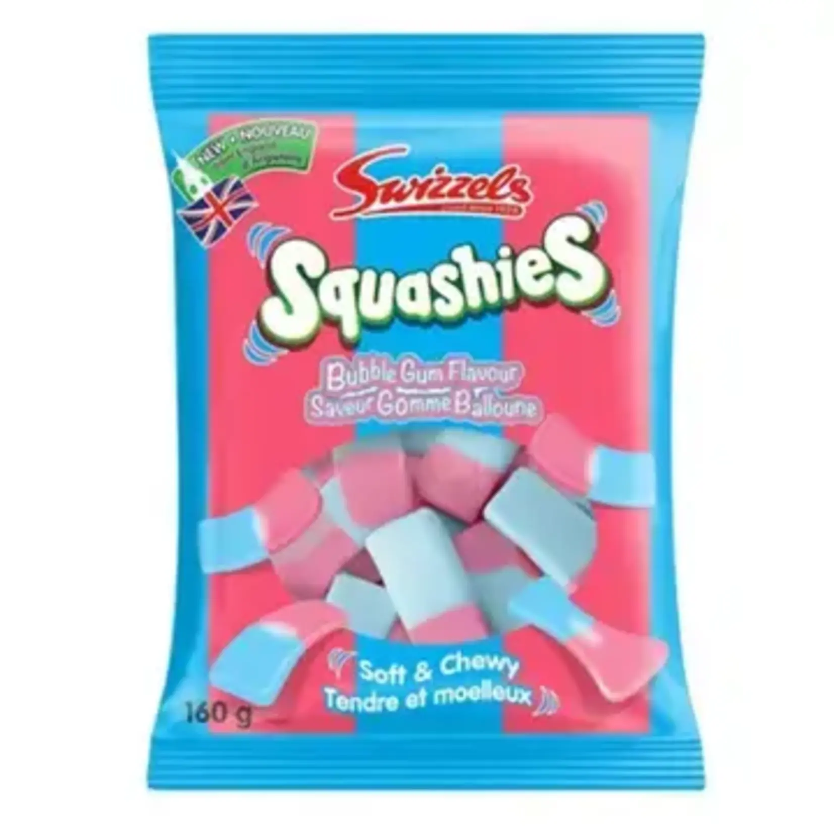 Exotic Soda Co Squashies Bubble Gum 160g United Kingdom