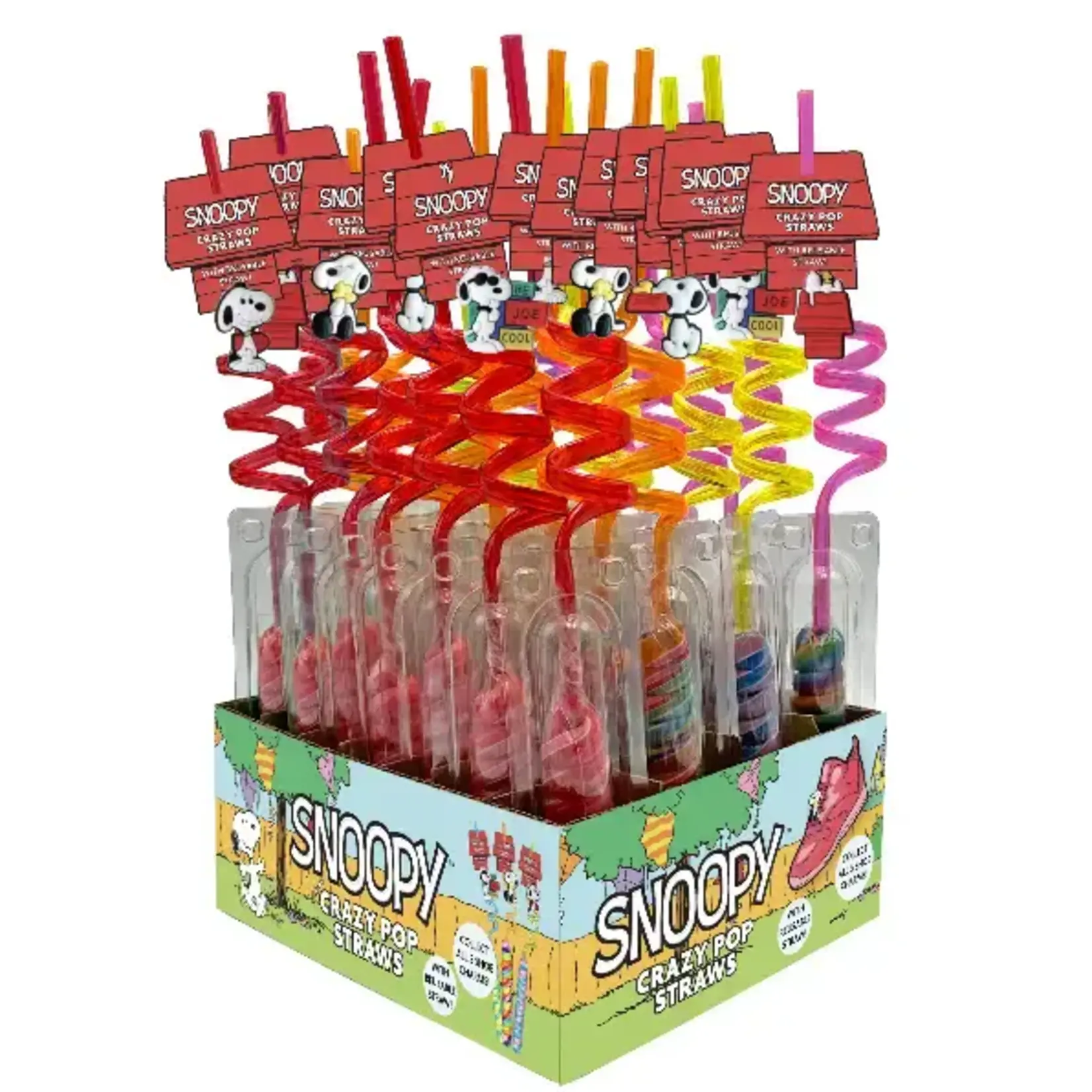 Grandpa Joes Snoopy Crazy Pop Straws w/shoe charm