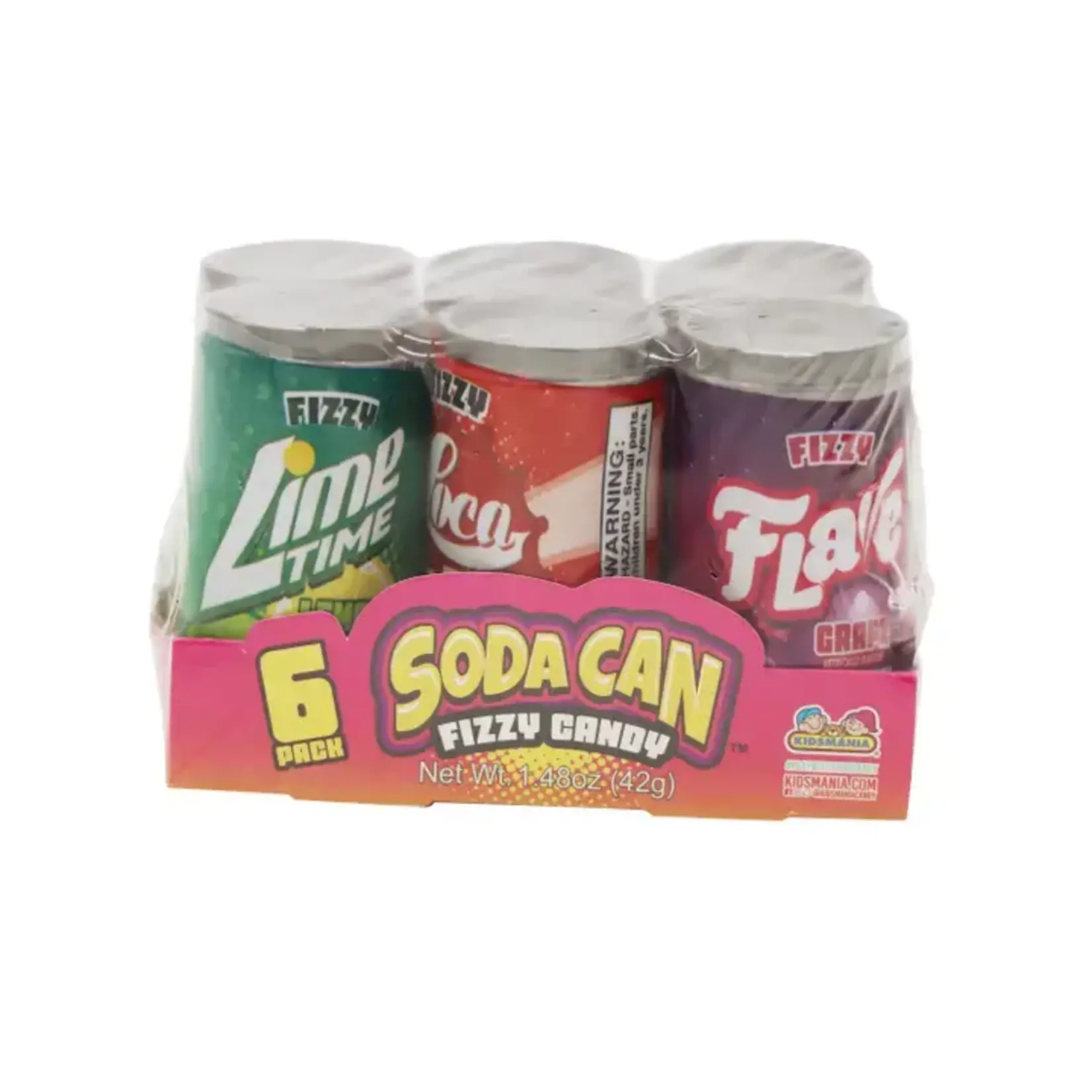 Grandpa Joes Kidsmania Fizzing Soda Cans Candy