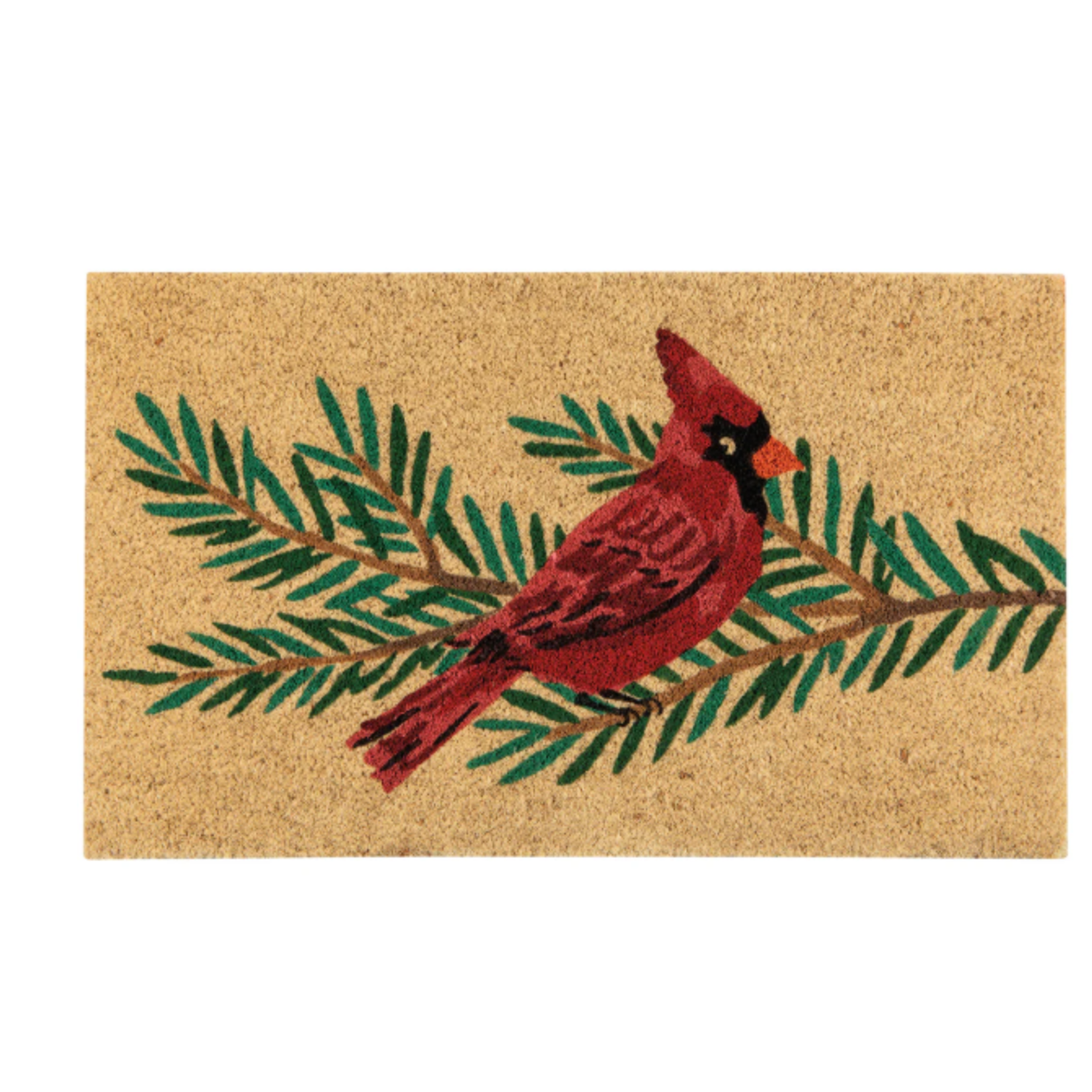 Danica Brands Birds & Boughs Cardinal Christmas Doormat | Danica Brands
