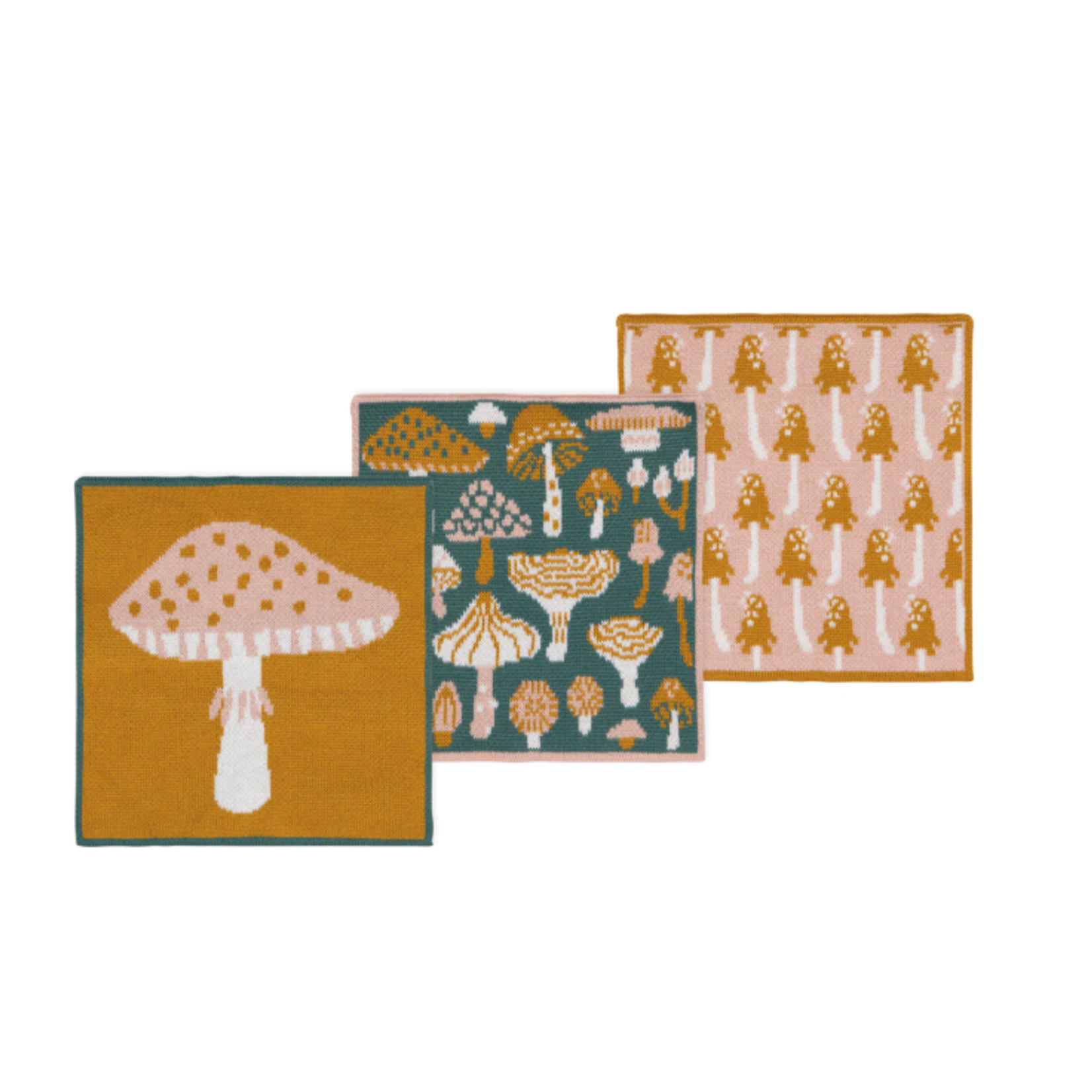 Danica Brands Mushroom Gems Knit Dishcloth Set of 3 | Danica Brands