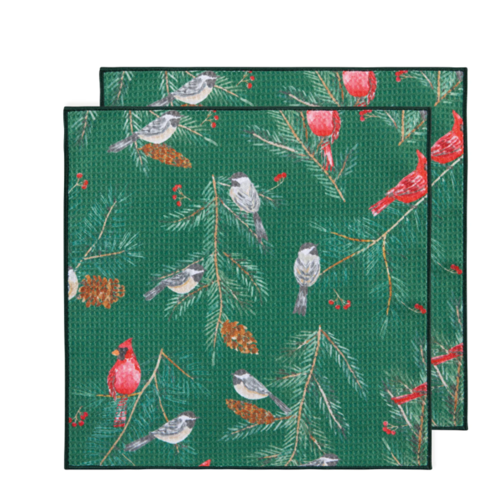 Danica Brands Birds & Boughs Christmas Recycled Microfibre Dishc | Danica Brands