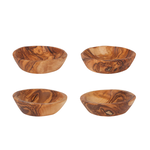 Danica Brands Set/4 Pinch Bowl Olive Wood | Danica Brands
