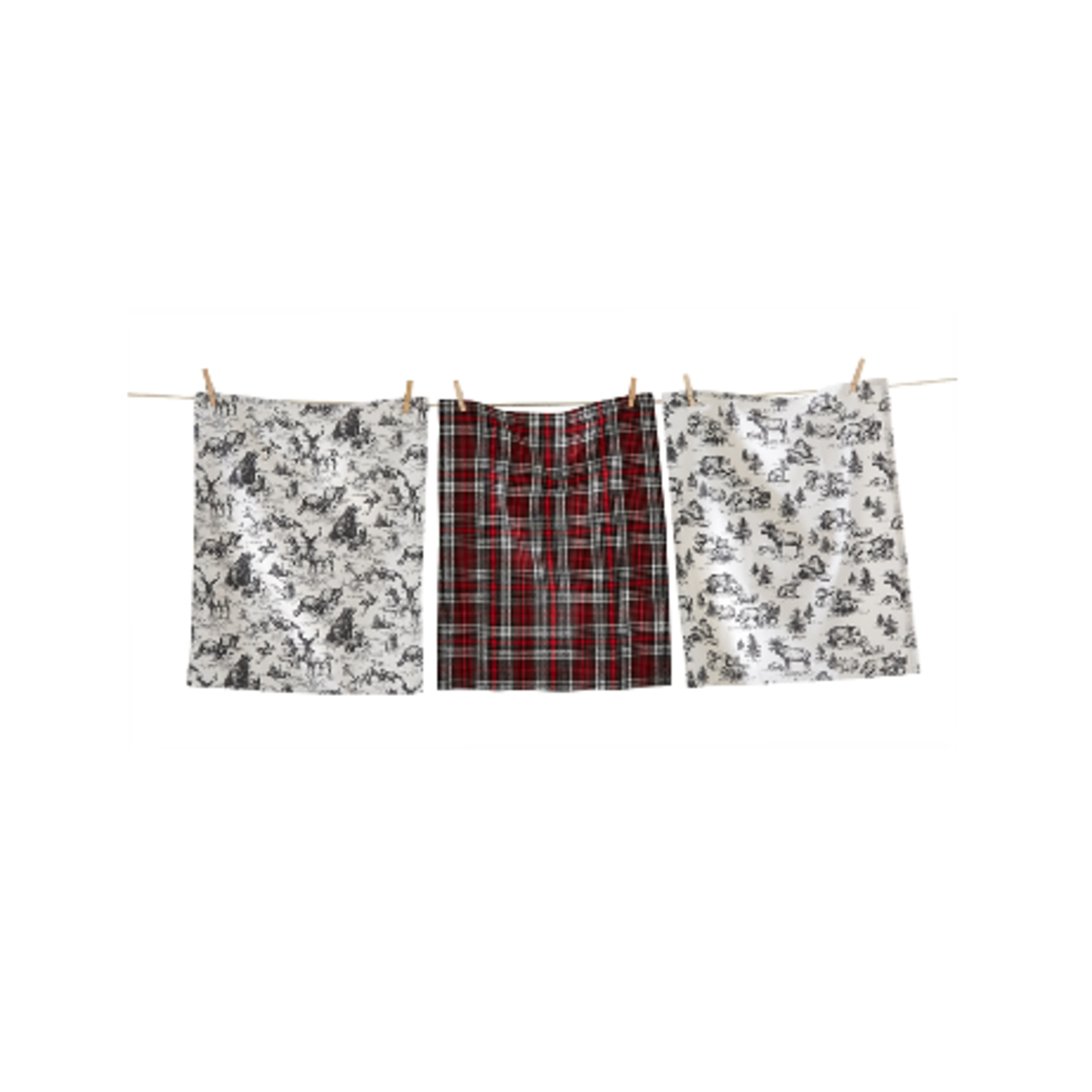 Tag WOODLAND ANIMALS DISHTOWEL S/3