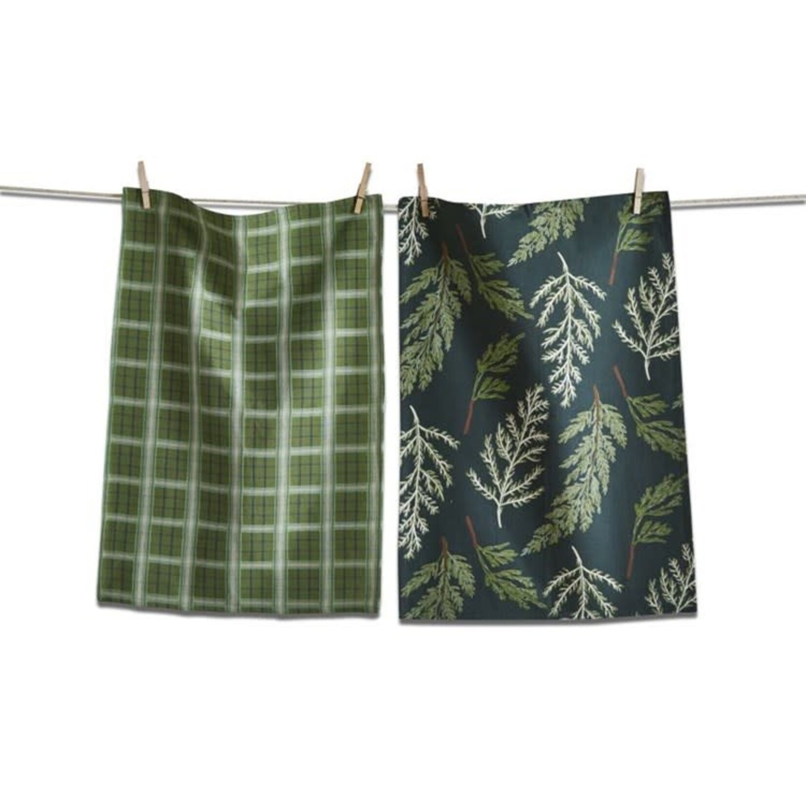 Tag Juniper Sprig Dishtowel Set/2 | Tag