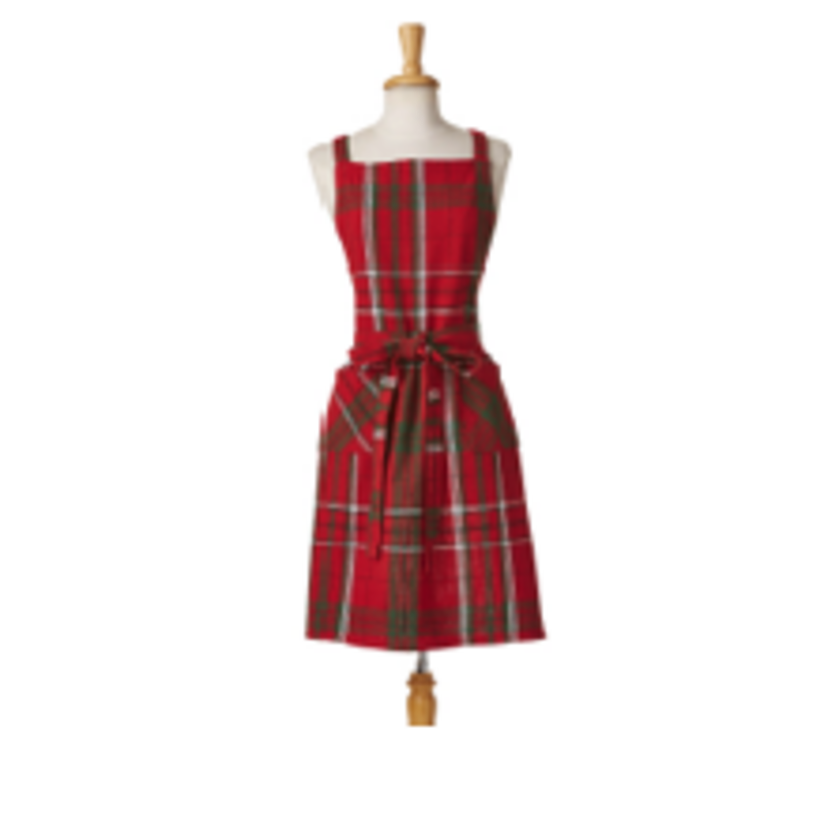 Tag Sleigh Ride Holiday Plaid Apron | Tag