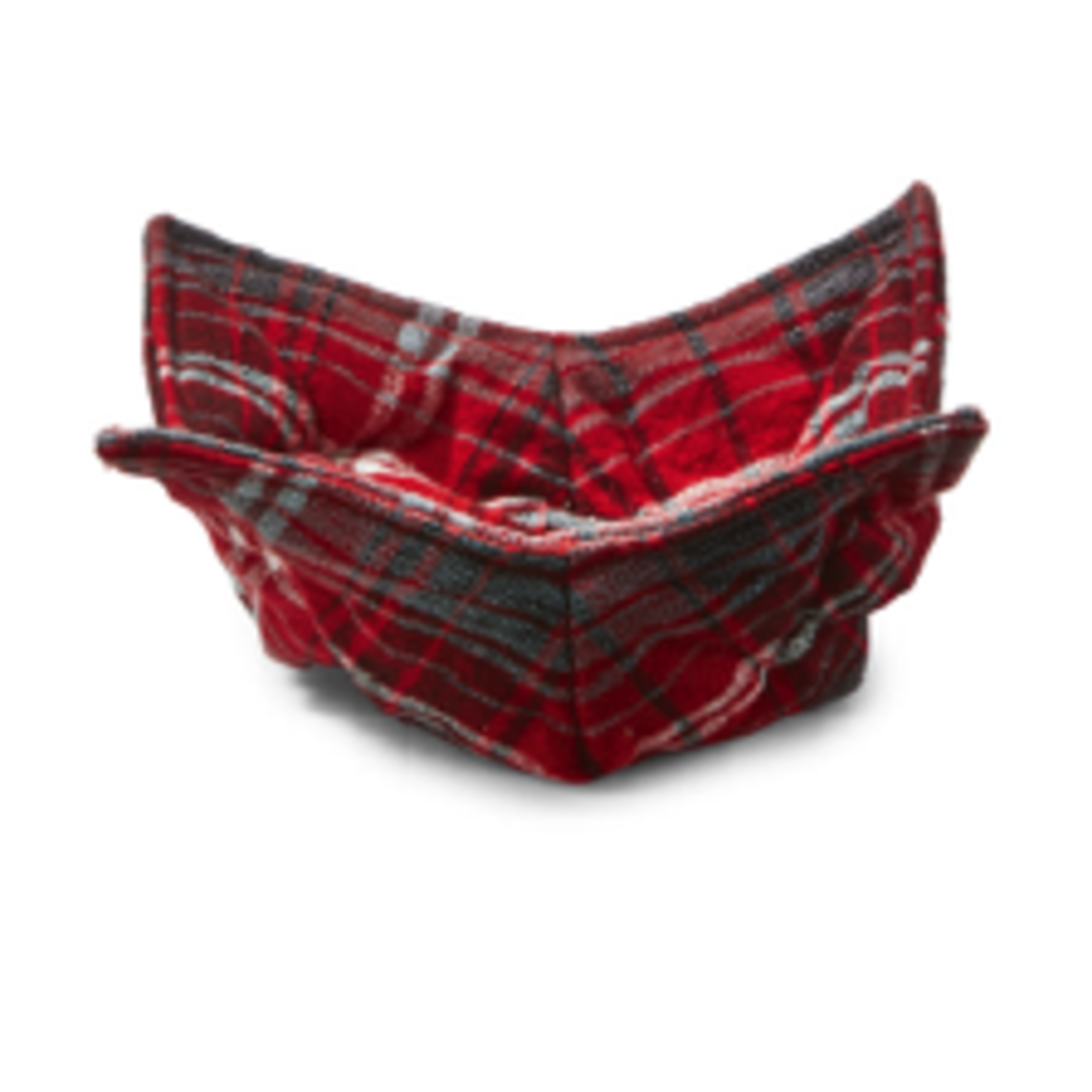 Tag SOME LIKE IT HOT PLAID BOWL COZY RED