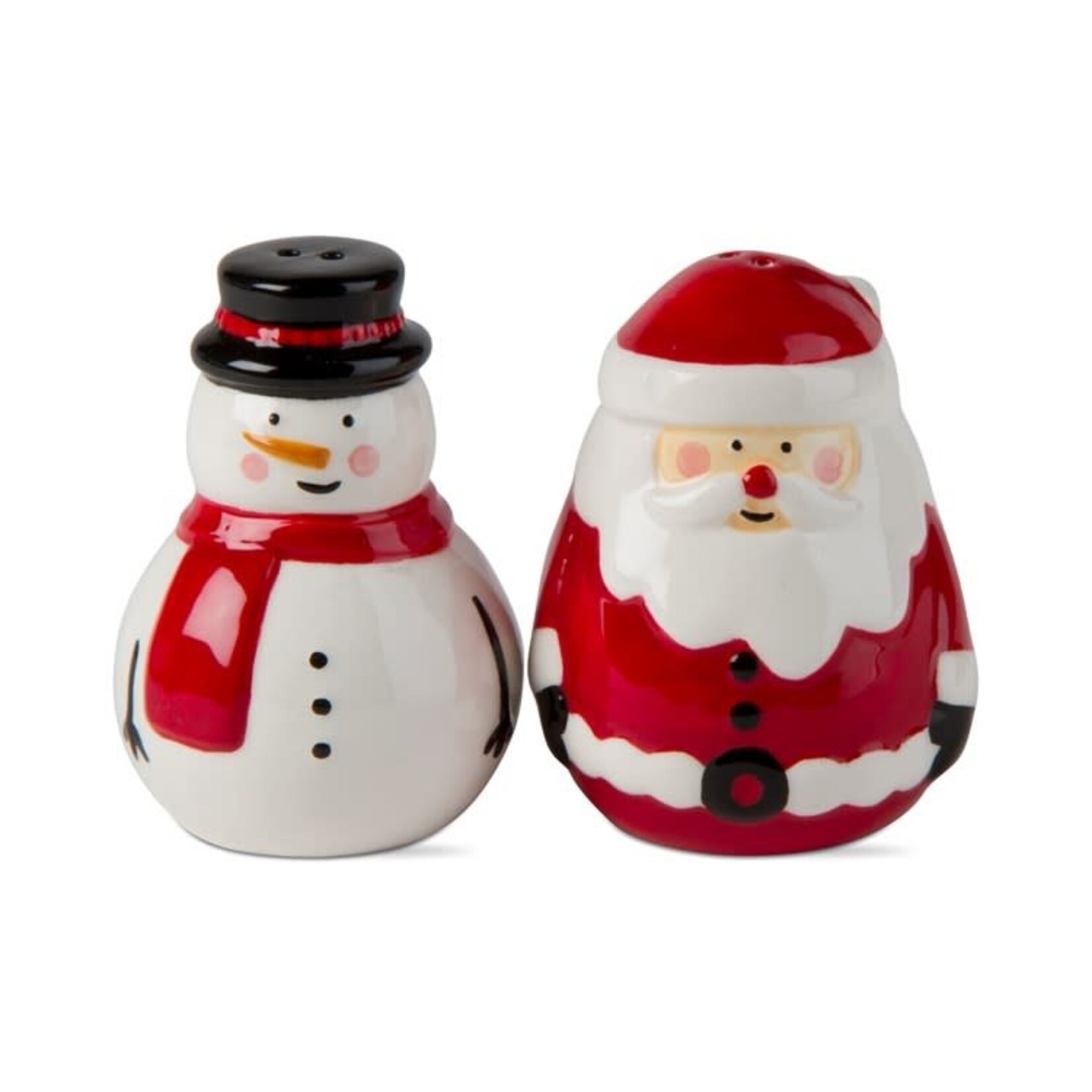 Tag Jolly Santa & Snowman S&P S/2 | Tag