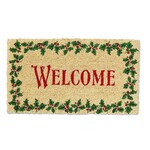 Tag Coir Mat - Welcome Holly Leaf | Tag
