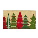 Tag Happy Christmas Trees Coir Mat | Tag
