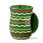 Tag FESTIVE STRIPE HANDWARMER MUG GREEN MLTI