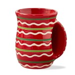 Tag FESTIVE STRIPE HANDWARMER MUG RED MULTI