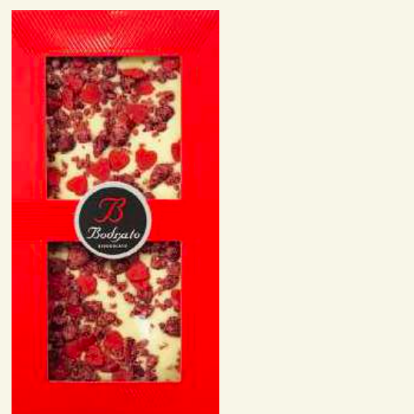 Great Ciao "BODRATO" White Chocolate Bar with Dried Berries, 3.53 oz