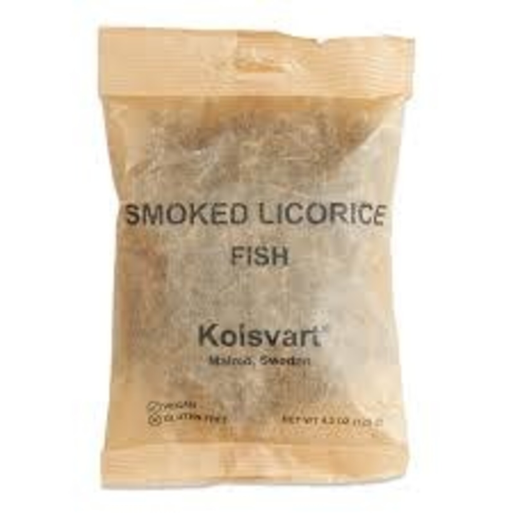 Great Ciao KOLSVART Cold smoked Salty Licorice fish, 4.2 oz