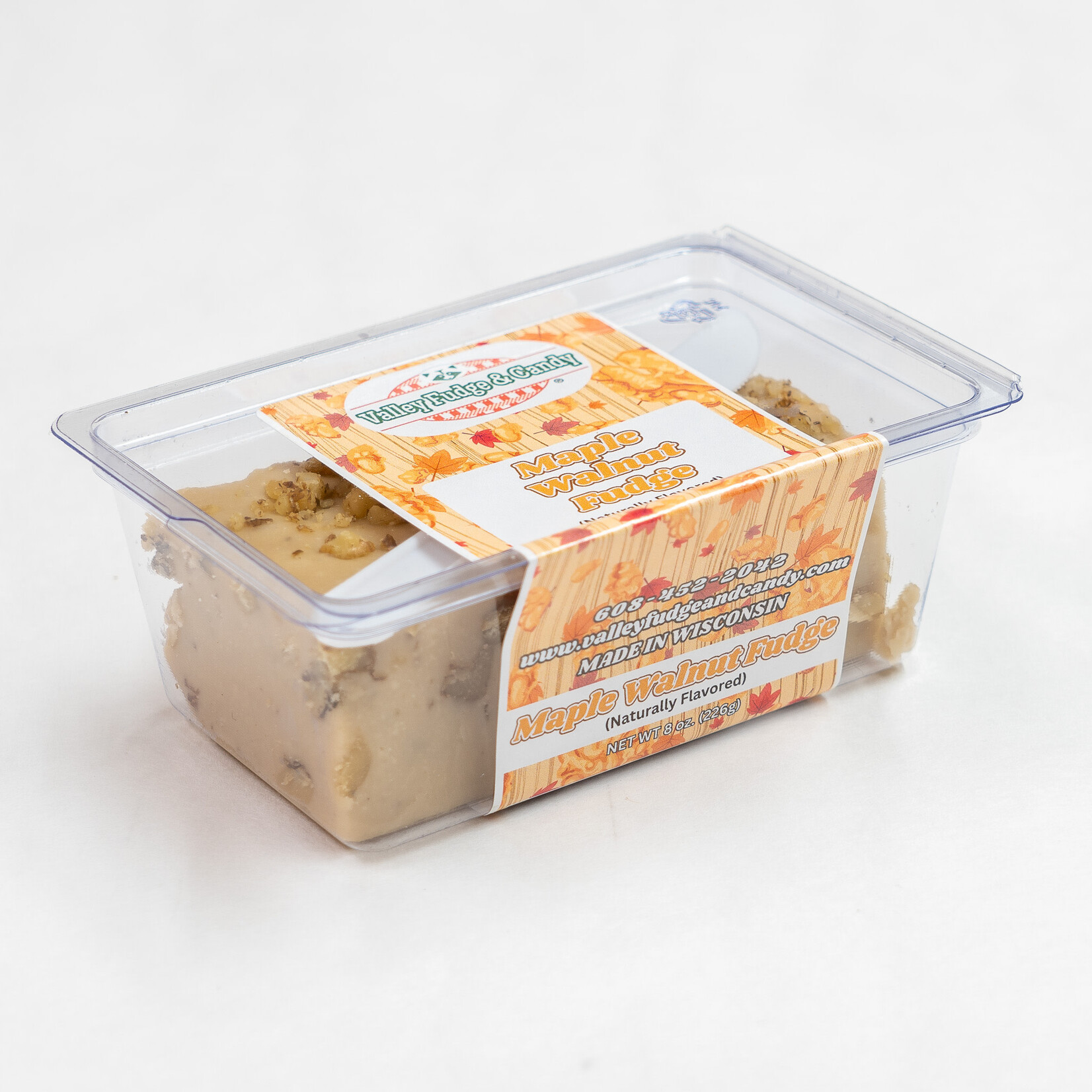 Valley Fudge Maple Walnut Fudge 8oz Packaged