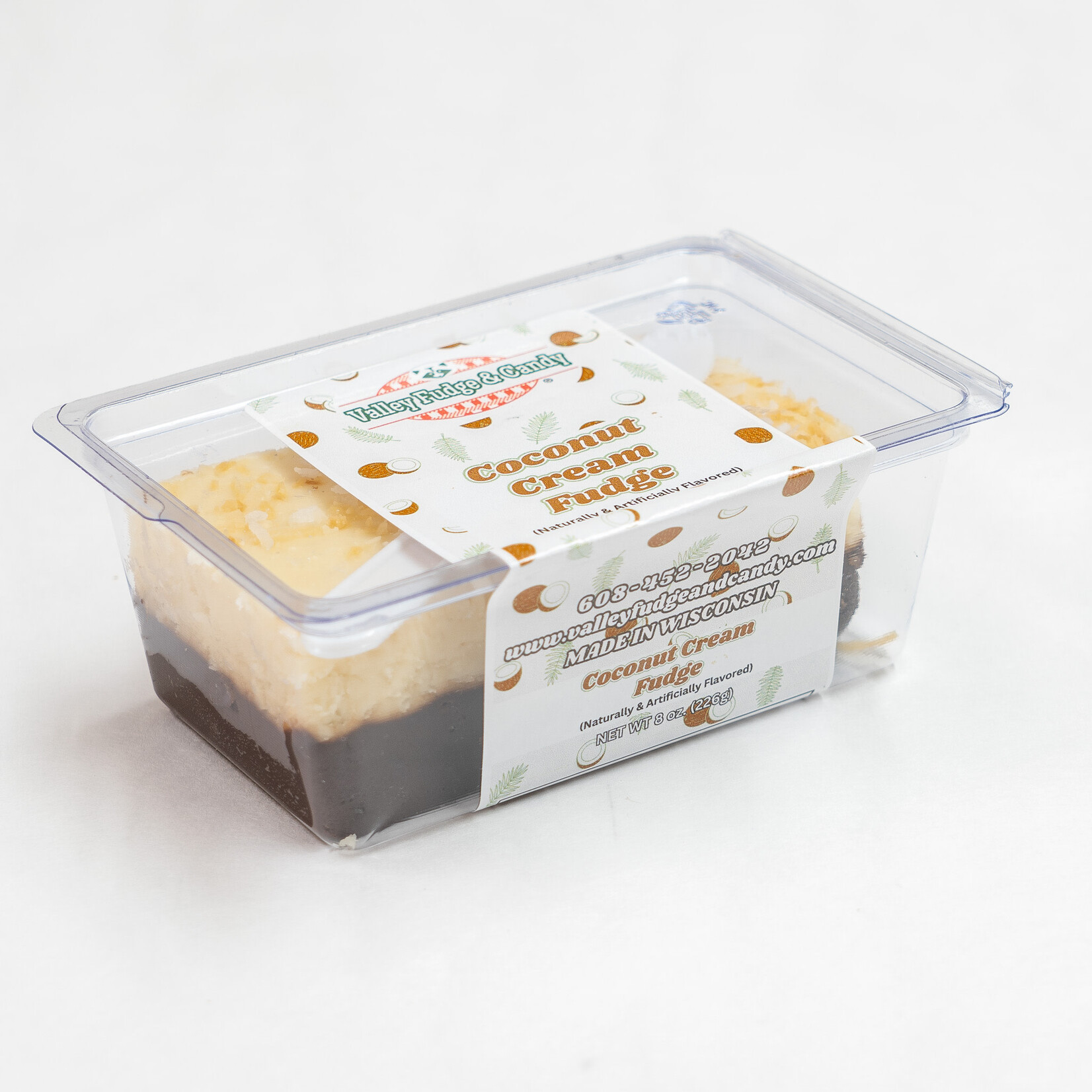Valley Fudge Coconut Cream Fudge Fudge 8oz Packaged