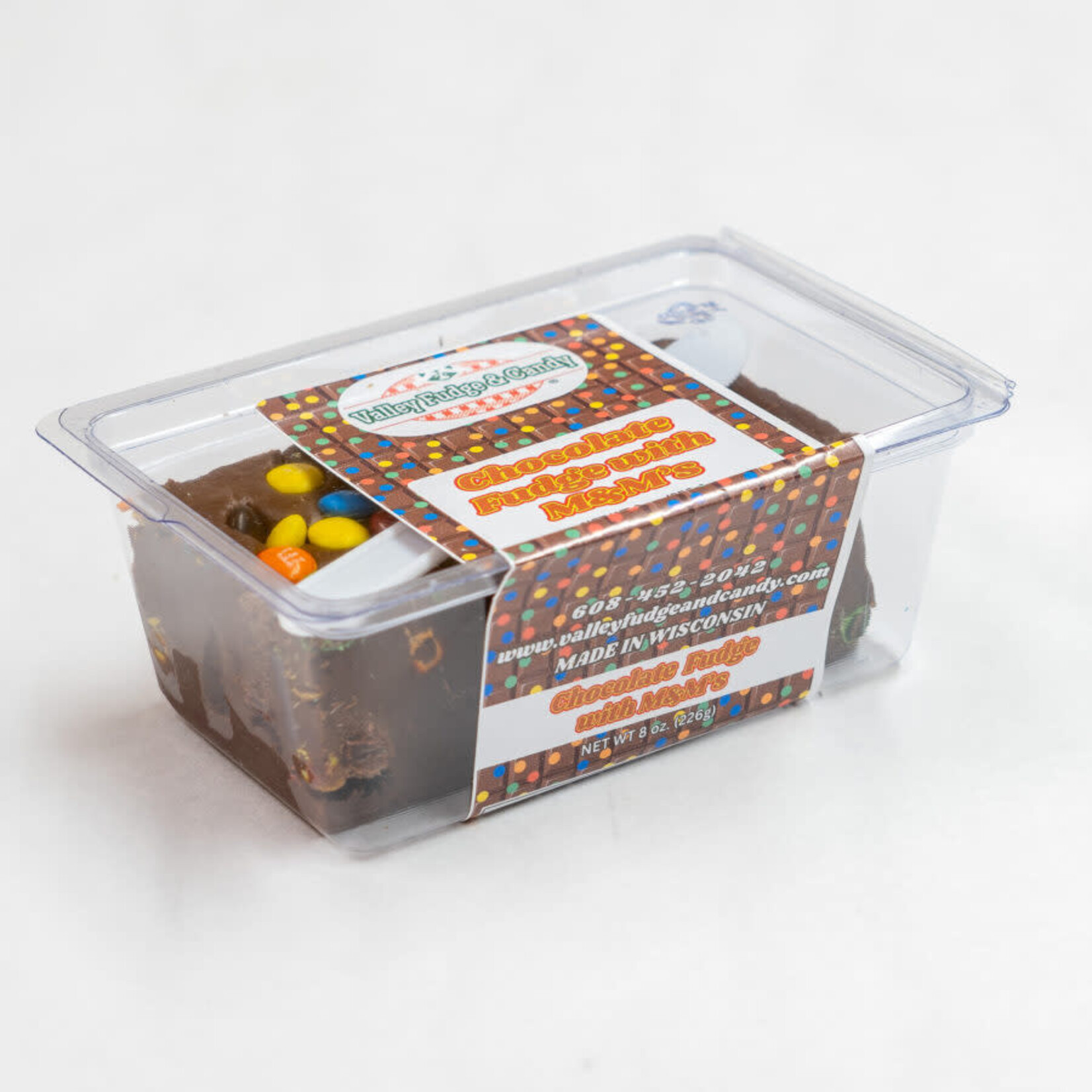 Valley Fudge & Candy Chocolate Fudge with M & M's Fudge | Valley Fudge & Candy