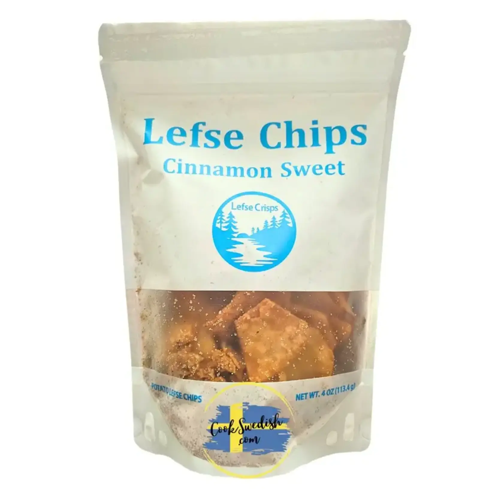 Lefse Chips Cinnamon Sweet Lefse Chips 4oz | Tiger Trail