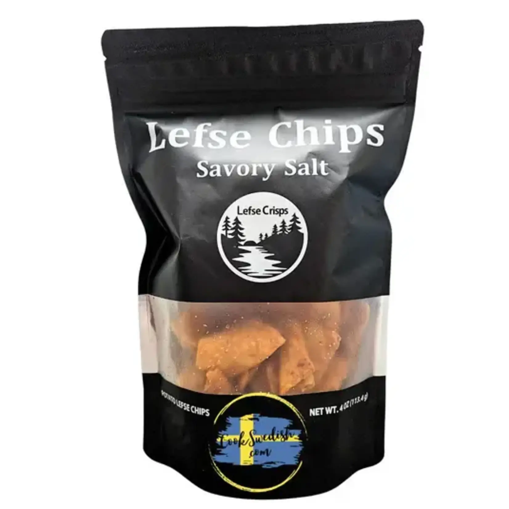 Lefse Chips Savory Salt Lefse Chips 4oz | Tiger Trail