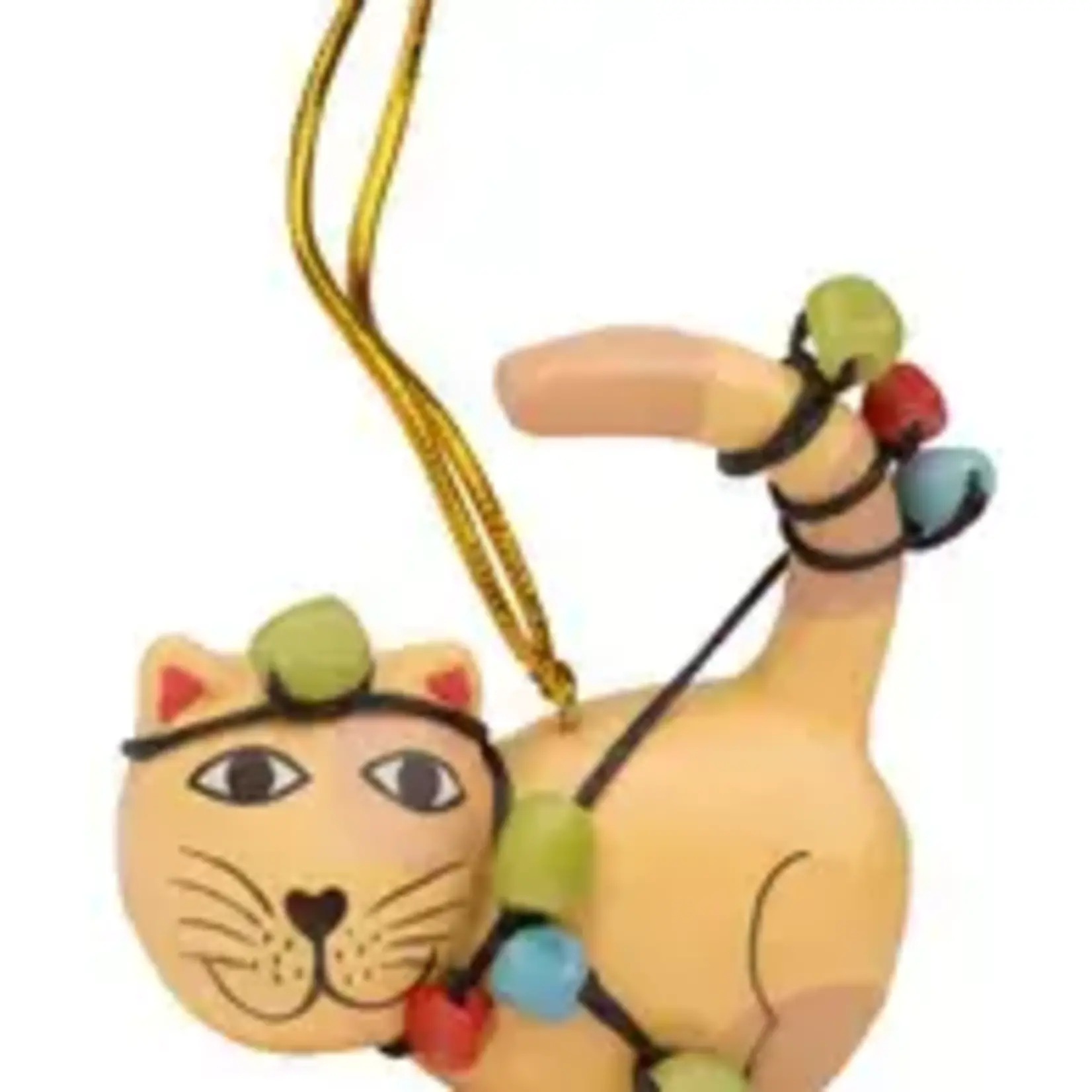 Ten Thousand Villages Tangled Up Cat Ornament