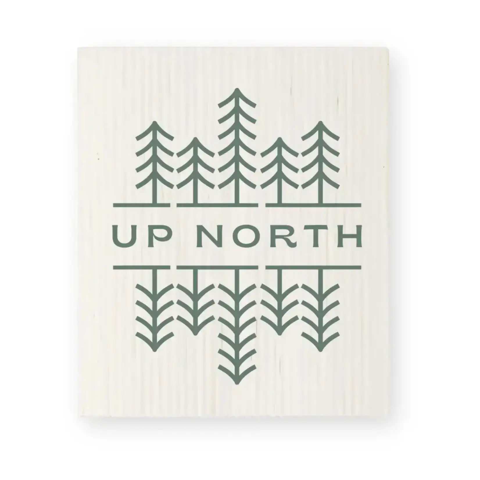 Creative Compass Up North Pines Swedish Dishcloth | Creative Compass