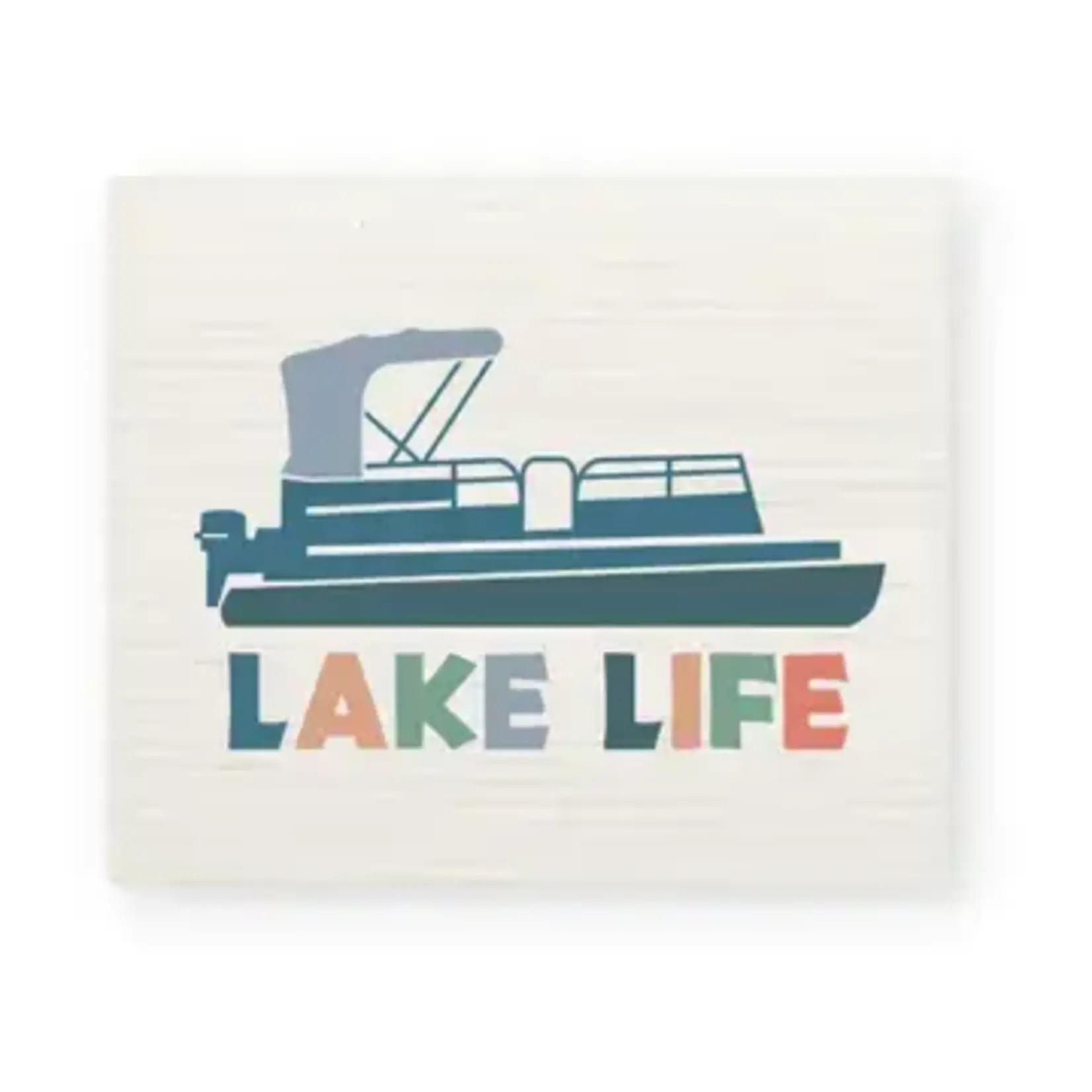 Creative Compass Lake Life Pontoon Swedish Dishcloth | Creative Compass