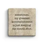 Paisley & Parsley Designs Greatest Accomplishment - Marble Coaster | Paisley & Parsley Designs