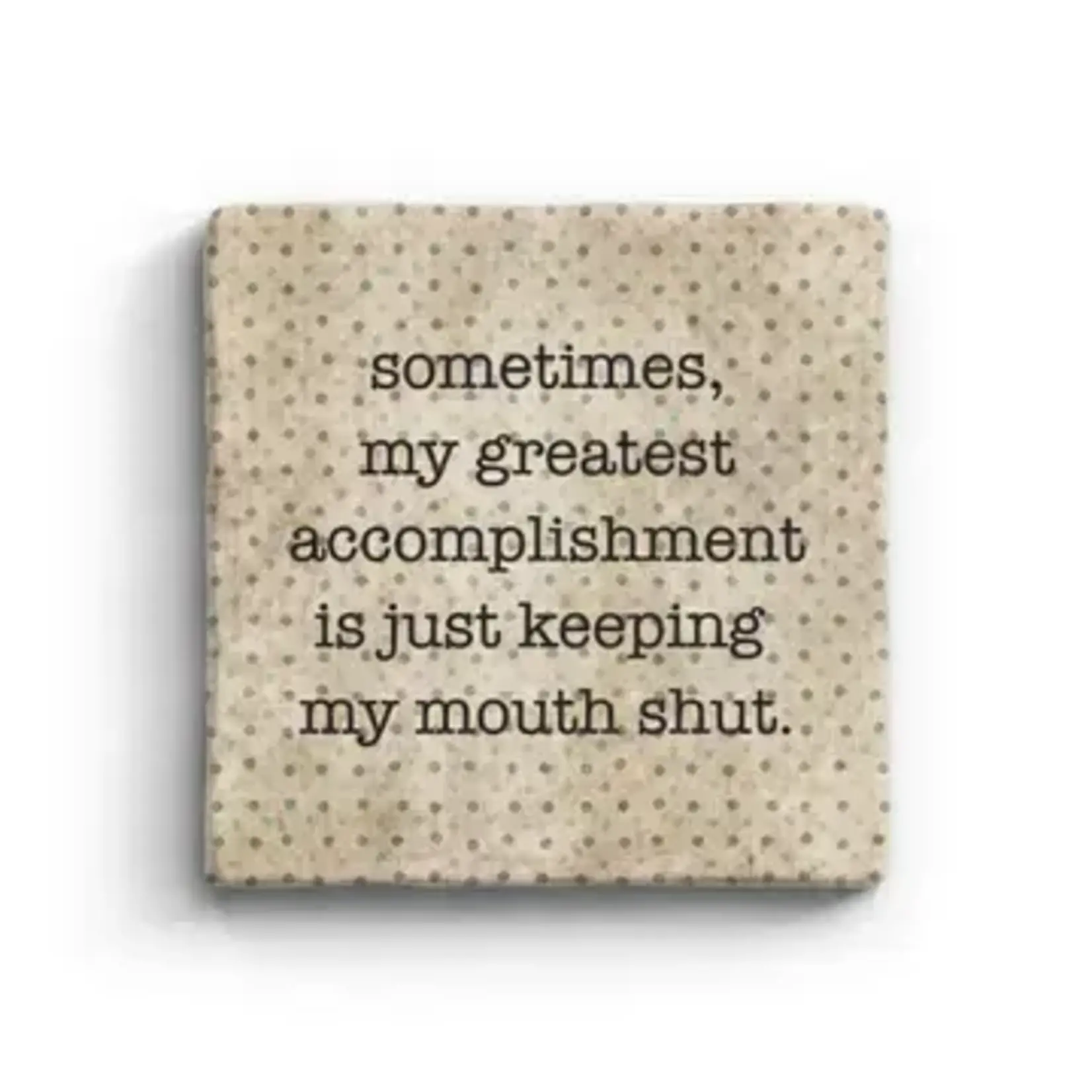 Paisley & Parsley Designs Greatest Accomplishment - Marble Coaster | Paisley & Parsley Designs