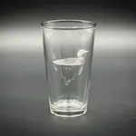 Adirondack Etching Loon - Pint glass | Adirondack Etching