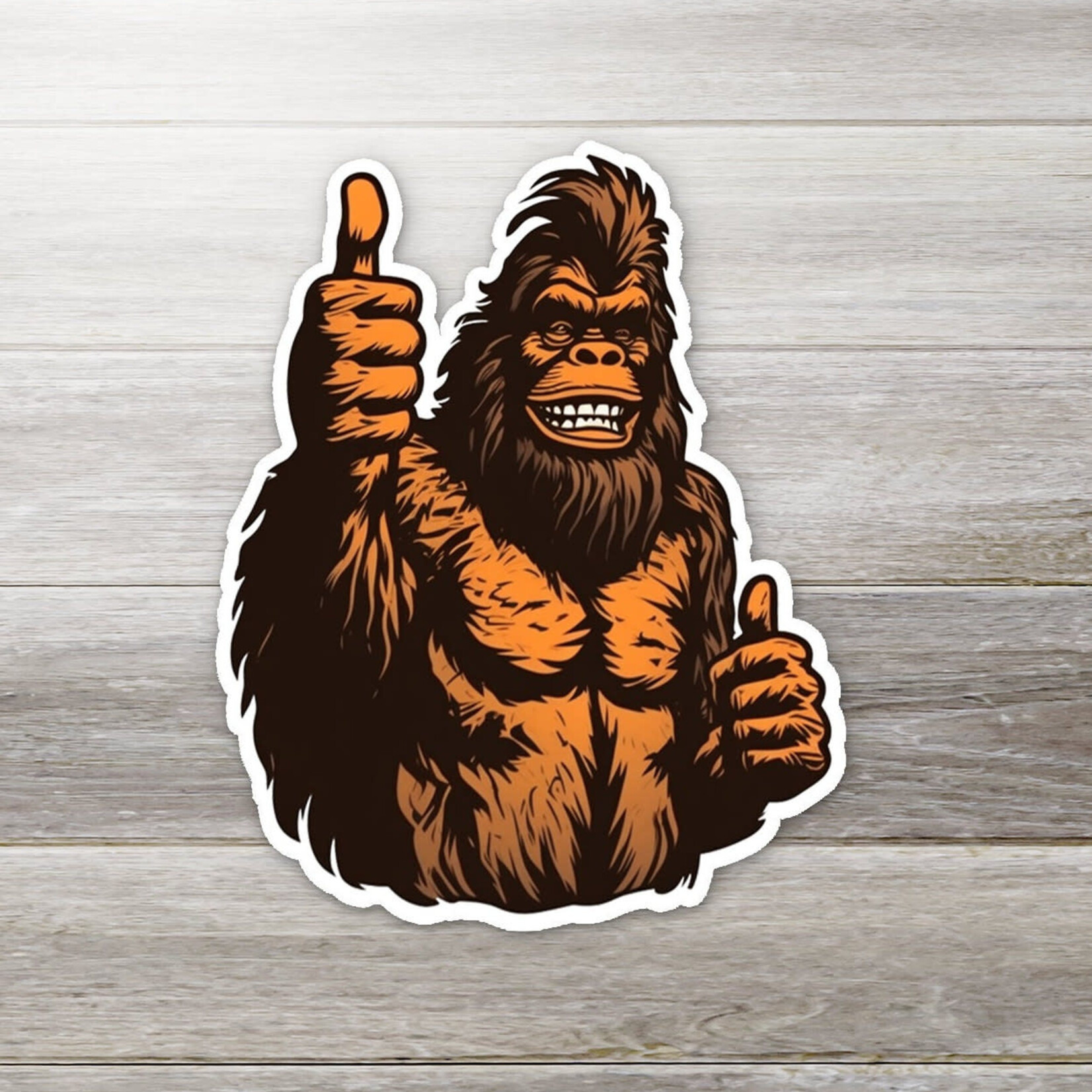 Ozark Sticker Company Vote for Bigfoot Sticker-Cartoon, Thumbs Up | Ozark Sticker Company