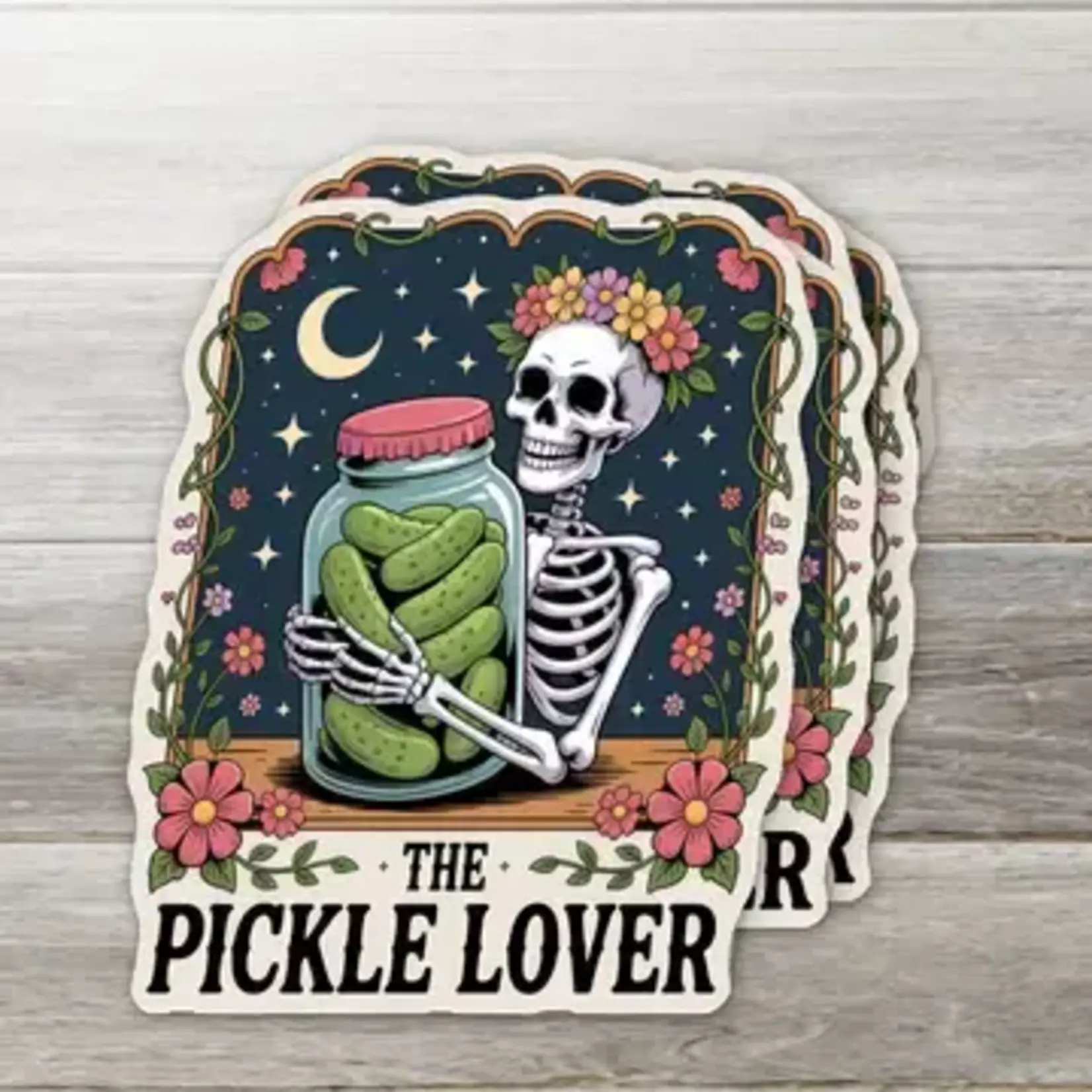 Ozark Sticker Company The Pickle Lover Tarot Card Sticker | Ozark Sticker Company