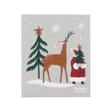 Danica Brands Santa's Reindeer Christmas Swedish Dishcloth | Danica Brands