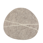 Danica Brands Felt Wool Placemat - Striato, Flint