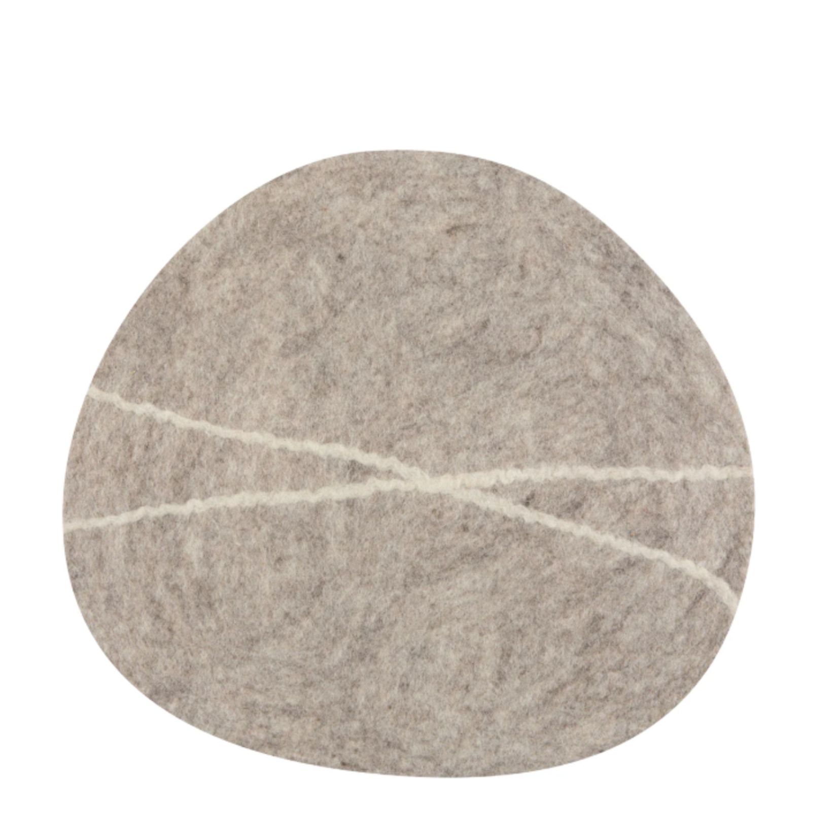 Danica Brands Striato Felt Wool Placemat - Flint | Danica Brands