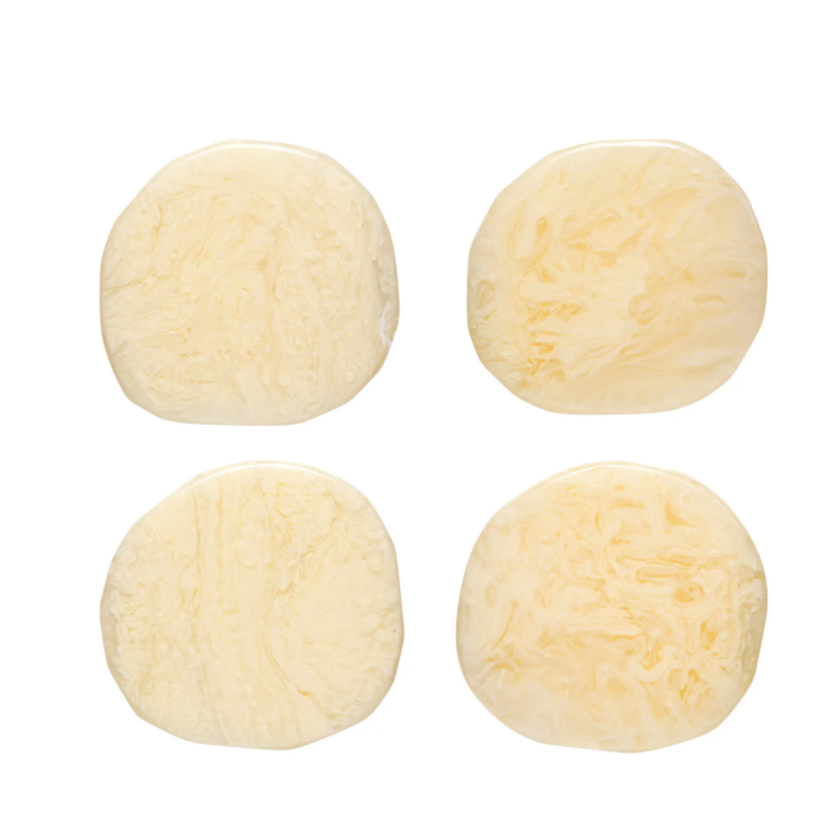 Danica Brands Coaster Set/4 - Resin Ivory | Danica Brands