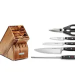 Wusthof Classic Six Piece Starter Block Set, Acacia | Wusthof