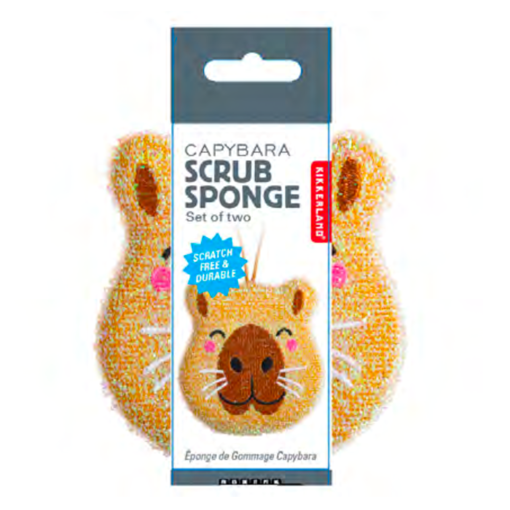 Kikkerland Capybara Scrub Sponge, Set/2 | Kikkerland