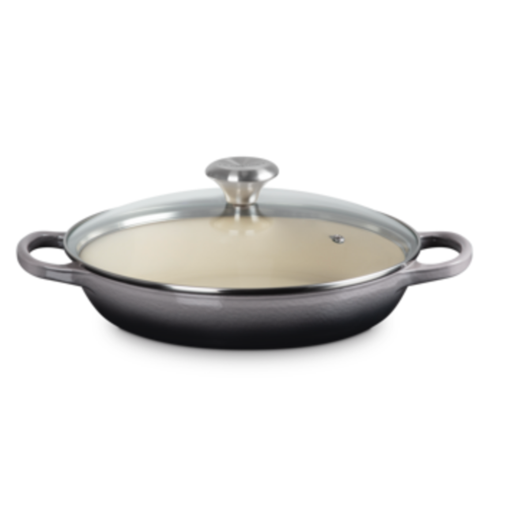 Le Creuset Signature Round Braiser Glass Lid 2.25 Qt Oyster Sig Ss | Le Creuset