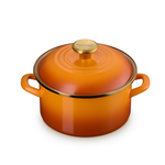 Le Creuset EOS Traditional Stockpot 3.8 Qt Persimmon Signature Gold | Le Creuset