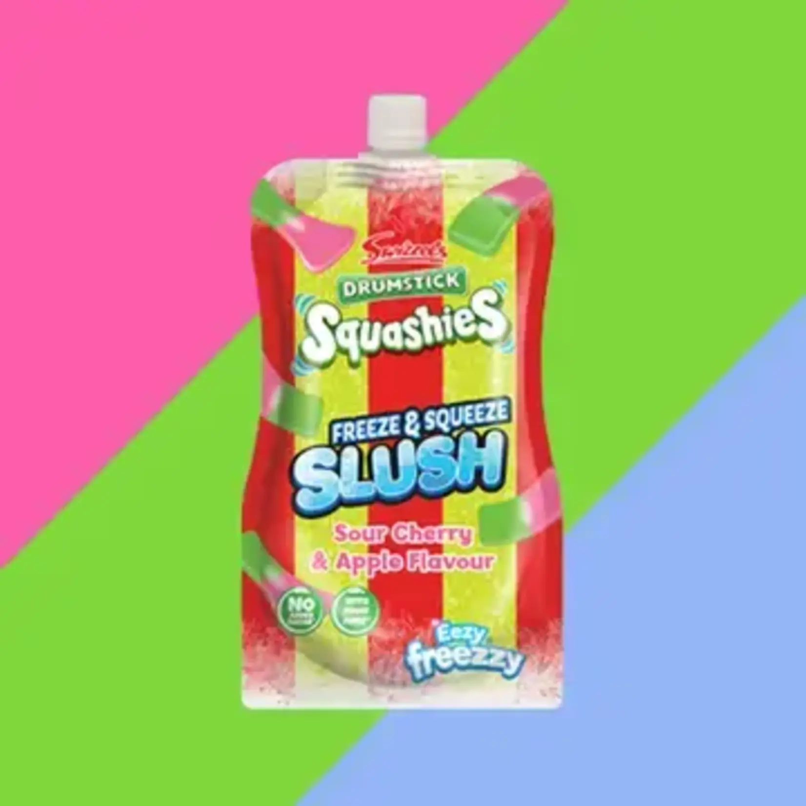 Gaffney's Sweets & Treats Wholesale Swizzels Drumstick Squashies Cherry & Apple Squeeze & Freeze Slush