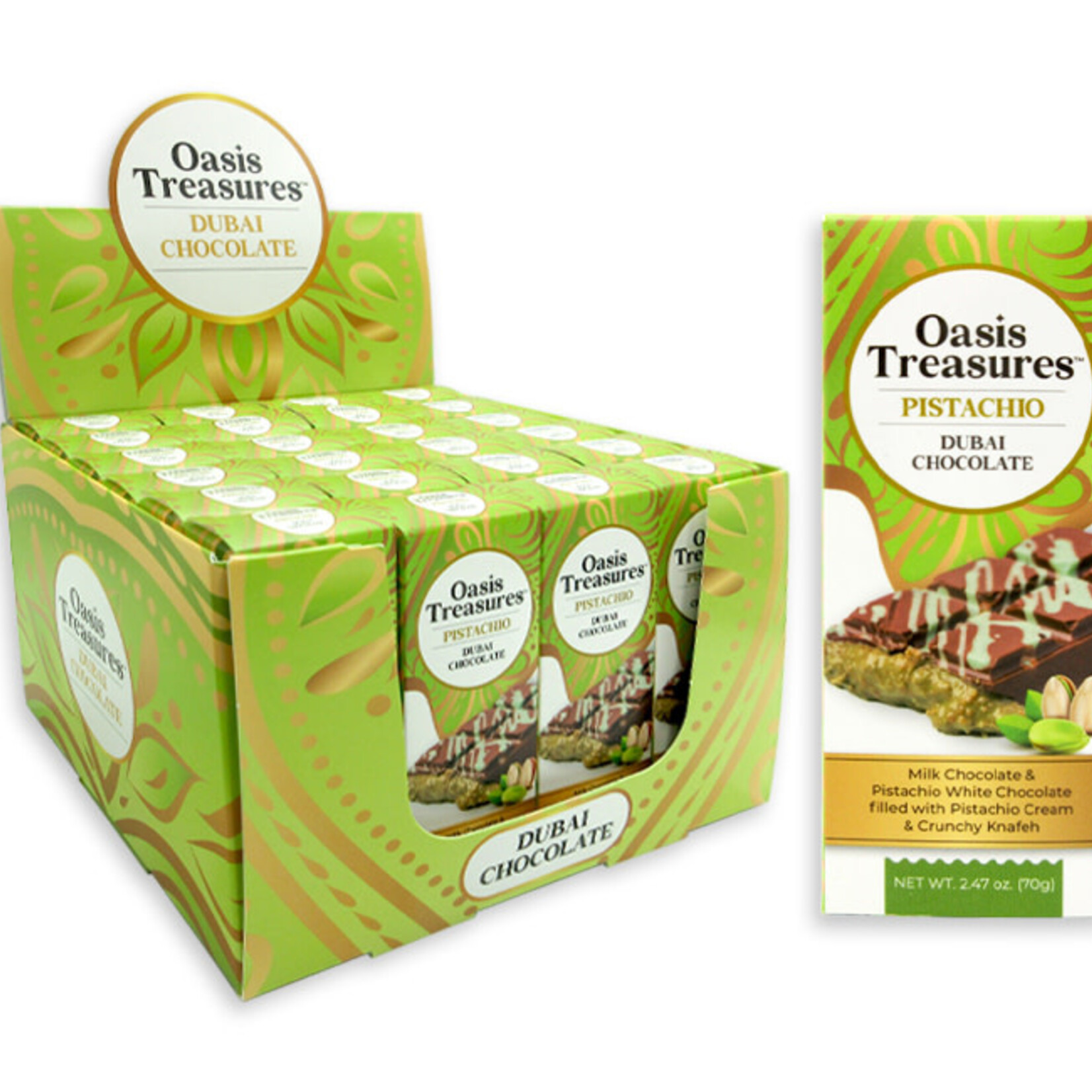 DUBAI CHOCOLATE - PISTACHIO BY OASIS TREASURES