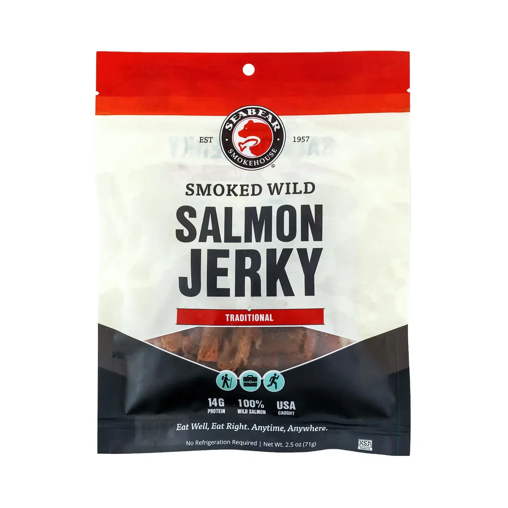 SeaBear Smokehouse Smoked King Salmon Jerky 2.5oz | SeaBear Smokehouse