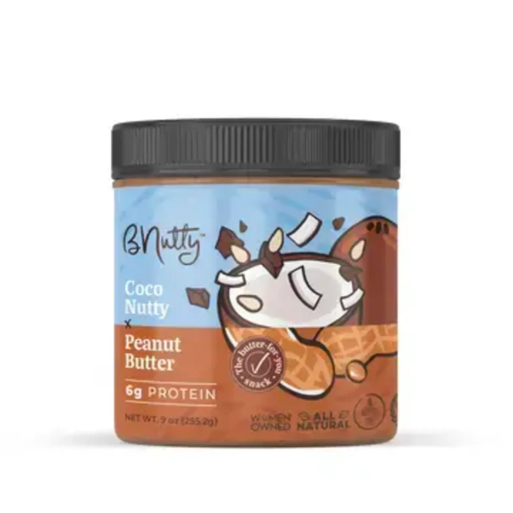 BNutty Peanut Butter Coco Nutty 9oz | BNutty Peanut Butter