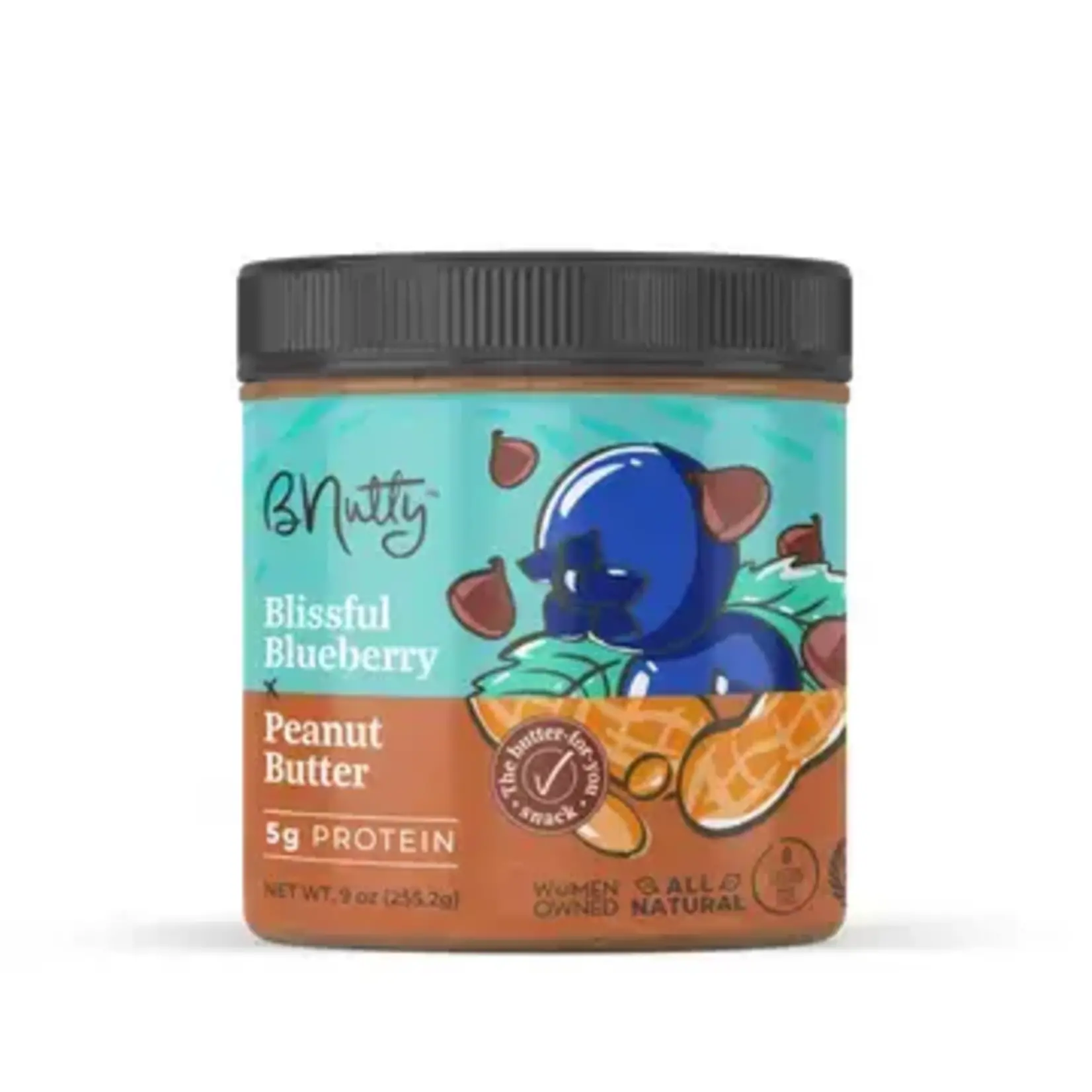 BNutty Peanut Butter Blissful Blueberry 9oz | BNutty Peanut Butter