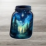 Ozark Sticker Company Night Sky Jar Sticker | Ozark Sticker Company