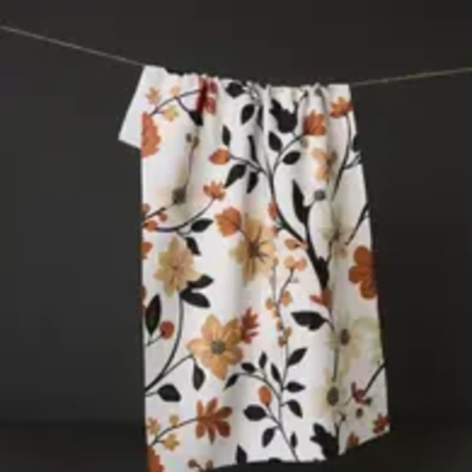 Geometry Spiced Florals Tea Towel