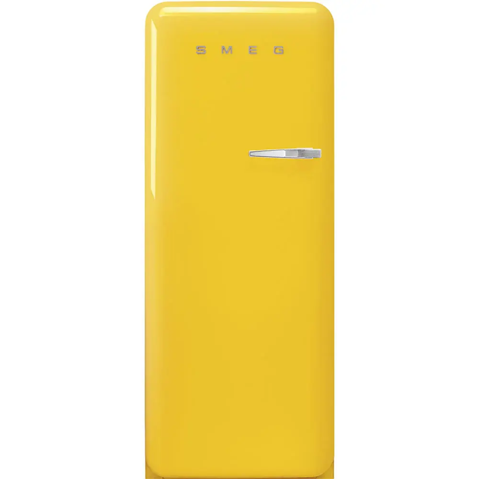 Smeg Retro Refrigerator | Yellow | Left Hinge | FAB28 | Smeg